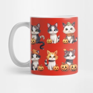 Cats, Pumpkins, and Halloween Hugs Mug